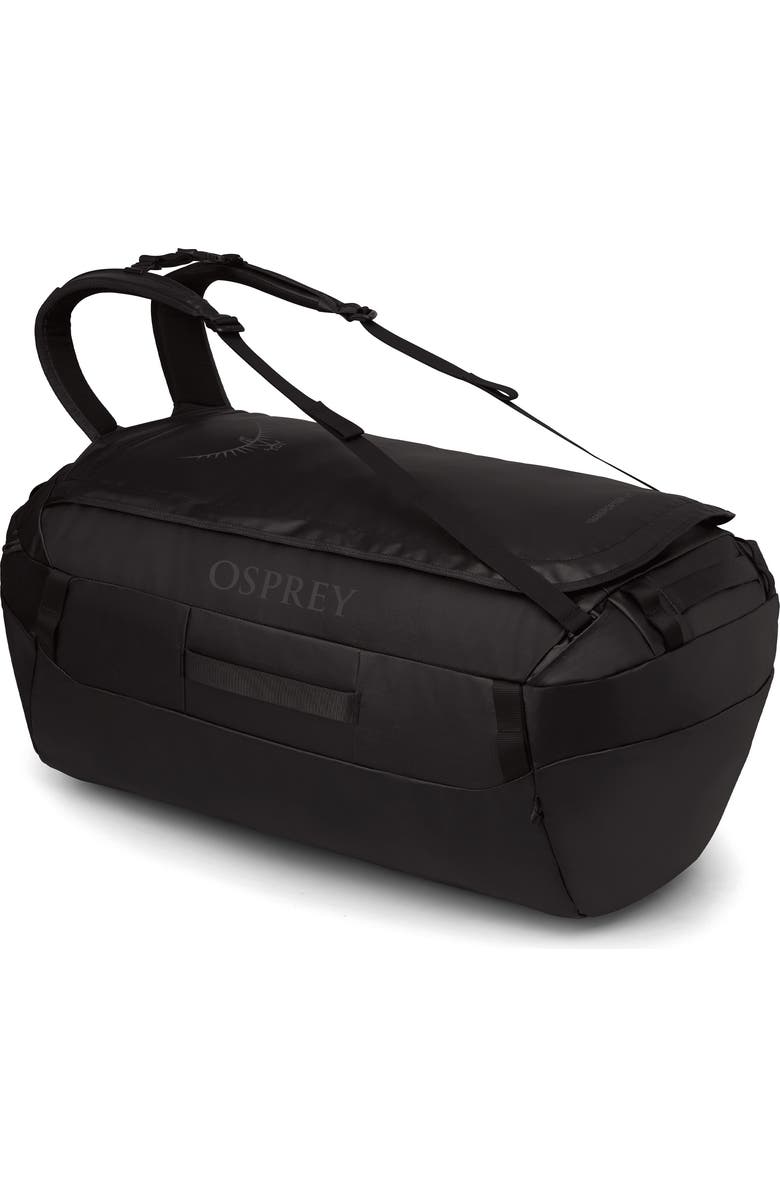 Osprey Transporter<sup>®</sup> 95-Liter Water Resistant Duffle Backpack, Alternate, color, Raven Black/Black