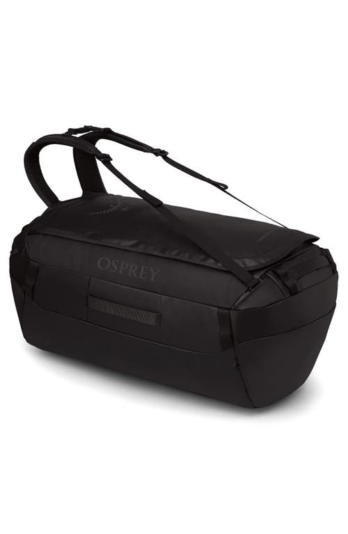 Osprey Transporter® 95-liter Water Resistant Duffle Backpack In Raven Black/black
