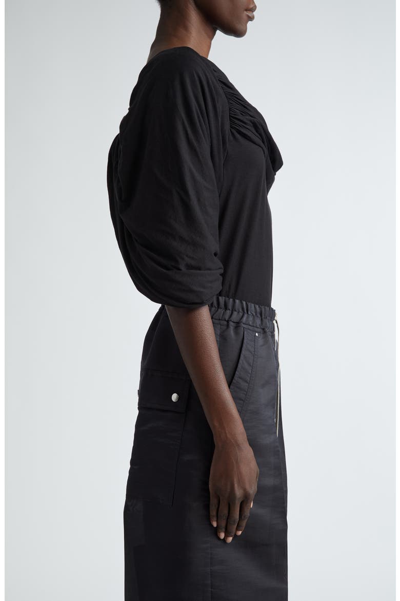 Lido Draped Harness T-Shirt, Alternate, color, BLACK