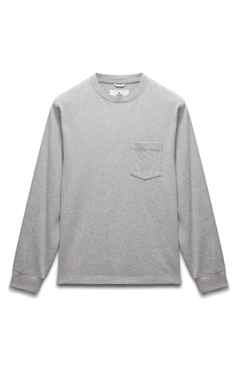 Reigning Champ Midweight Jersey T-Shirt, Alternate, color, Heather Grey