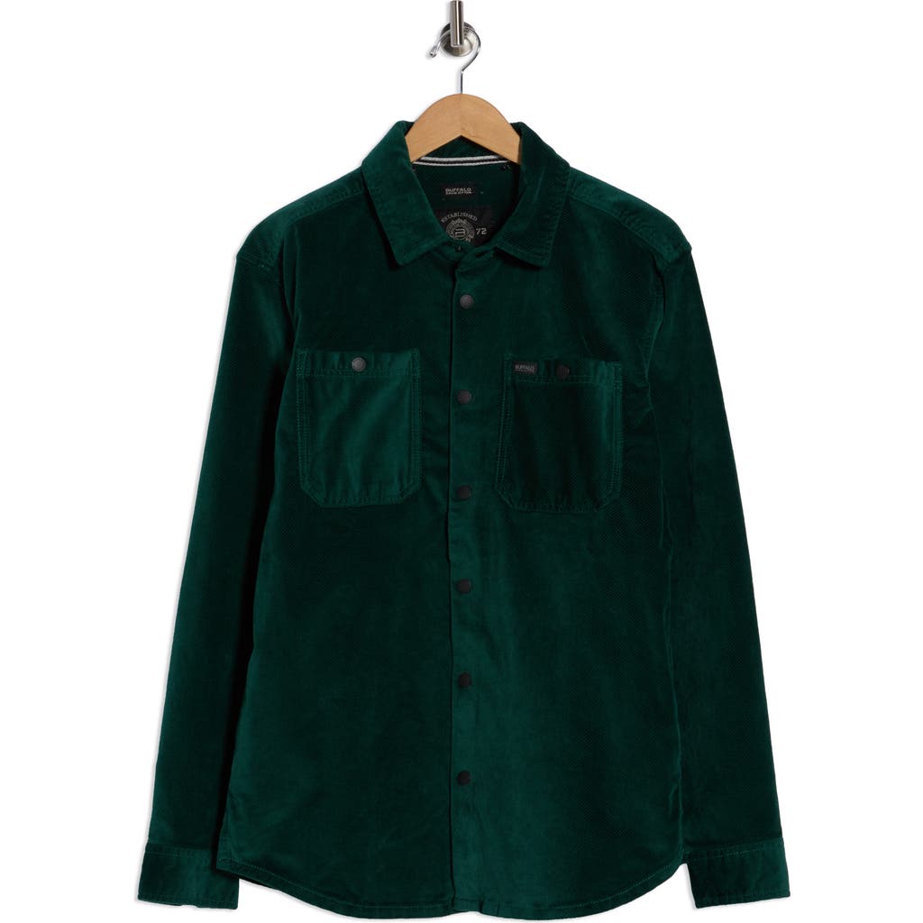 Buffalo Jeans Jaffar Corduroy Shirt Jacket In Green
