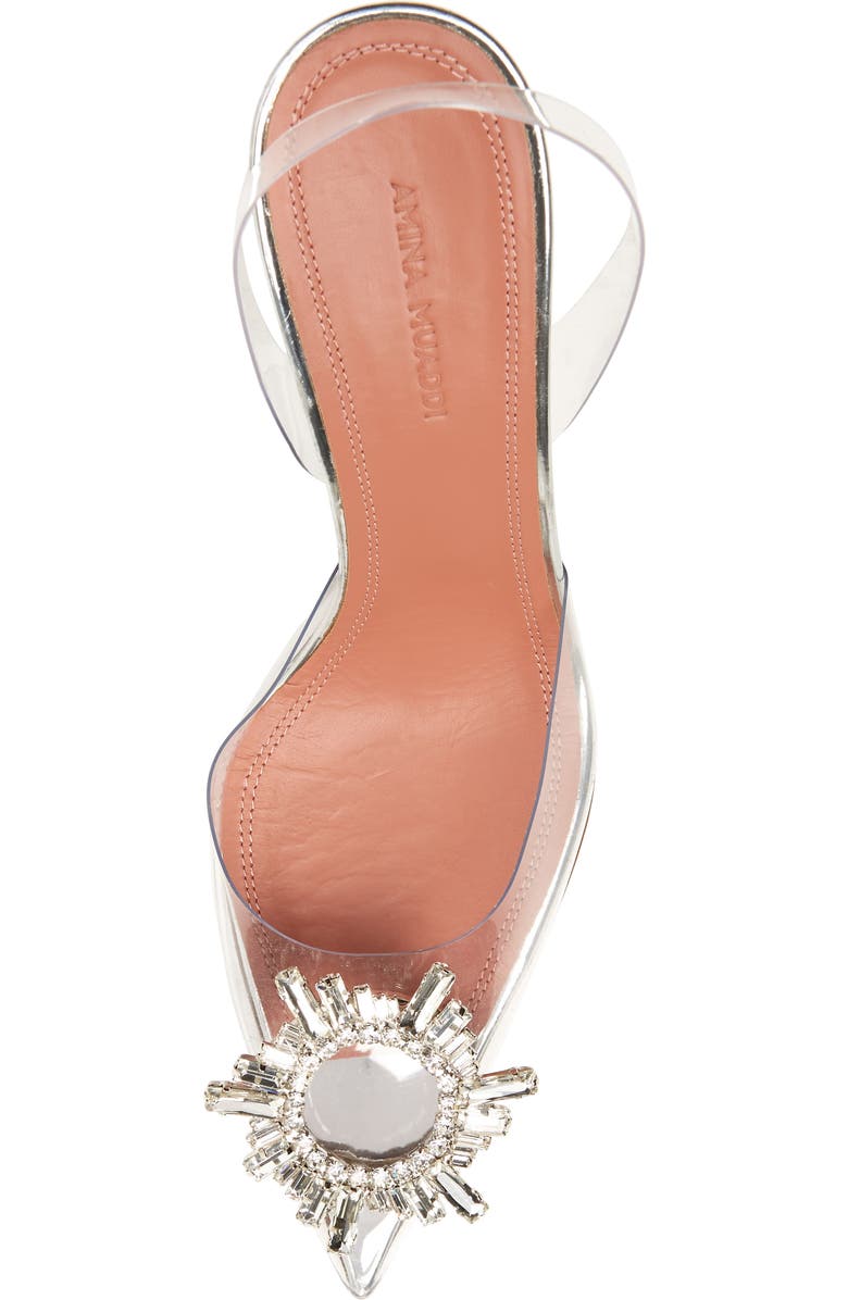 Amina Muaddi Begum Glass Slingback Pump, Alternate, color,