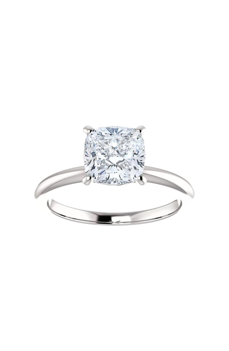 Bliss Diamond Certified 2Ct Cushion Solitaire Diamond Engagement Ring 14k Gold Lab Grown, Main, color, 