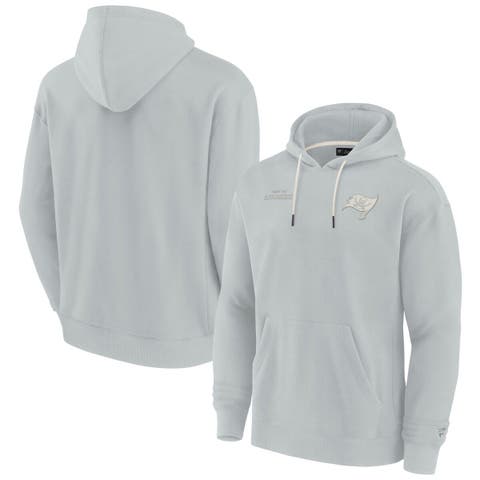 Unisex Fanatics Signature Gray Tampa Bay Buccaneers Elements Super Soft Fleece Pullover Hoodie