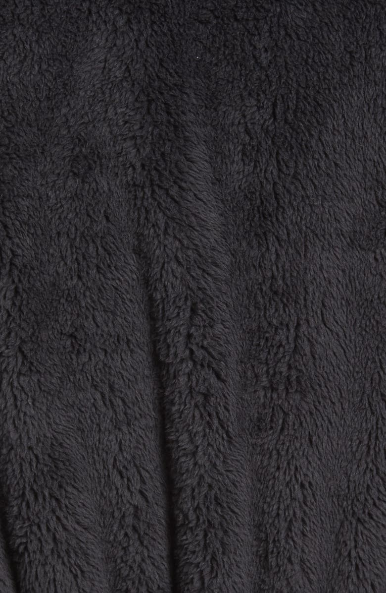 UGG<sup>®</sup> Beckett Fleece Hooded Robe, Alternate, color, Ink Black