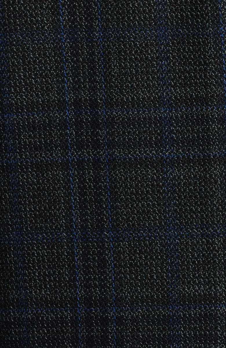 Nordstrom Villa Plaid Knit Wool Blend Sport Coat, Alternate, color, Grey Villa Plaid