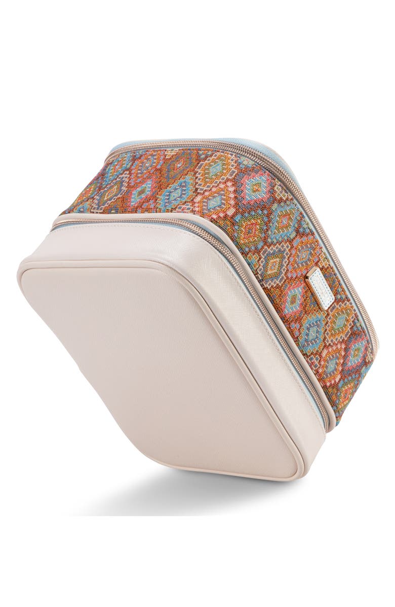 Stephanie Johnson Bodrum Kilim Jenny Train Case, Alternate, color, Orange Multi