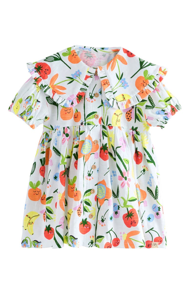 NEXT Kids' Floral Ruffle Party Dress, Main, color,