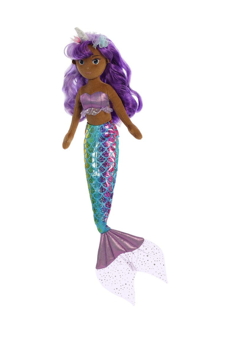 Aurora World Toys Rainbow Unicorn Mermaid, Main, color, 