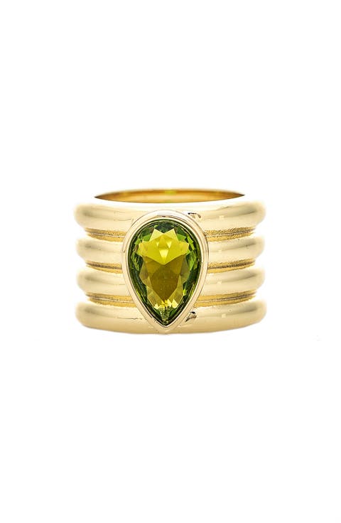Pear Cubic Zirconia Multi Band Ring