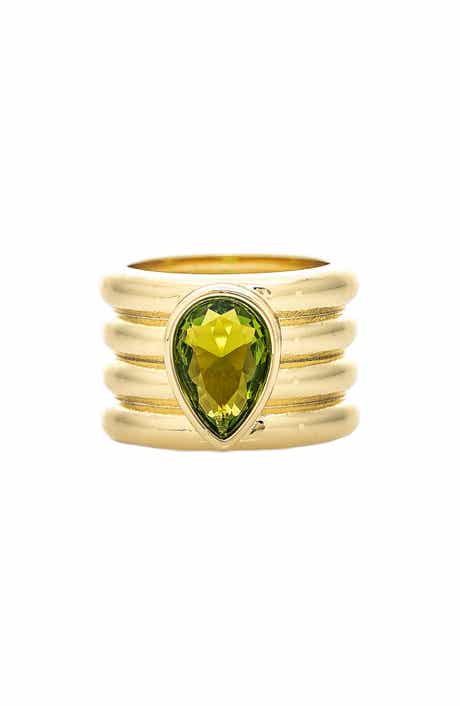 Pear Cubic Zirconia Multi Band Ring