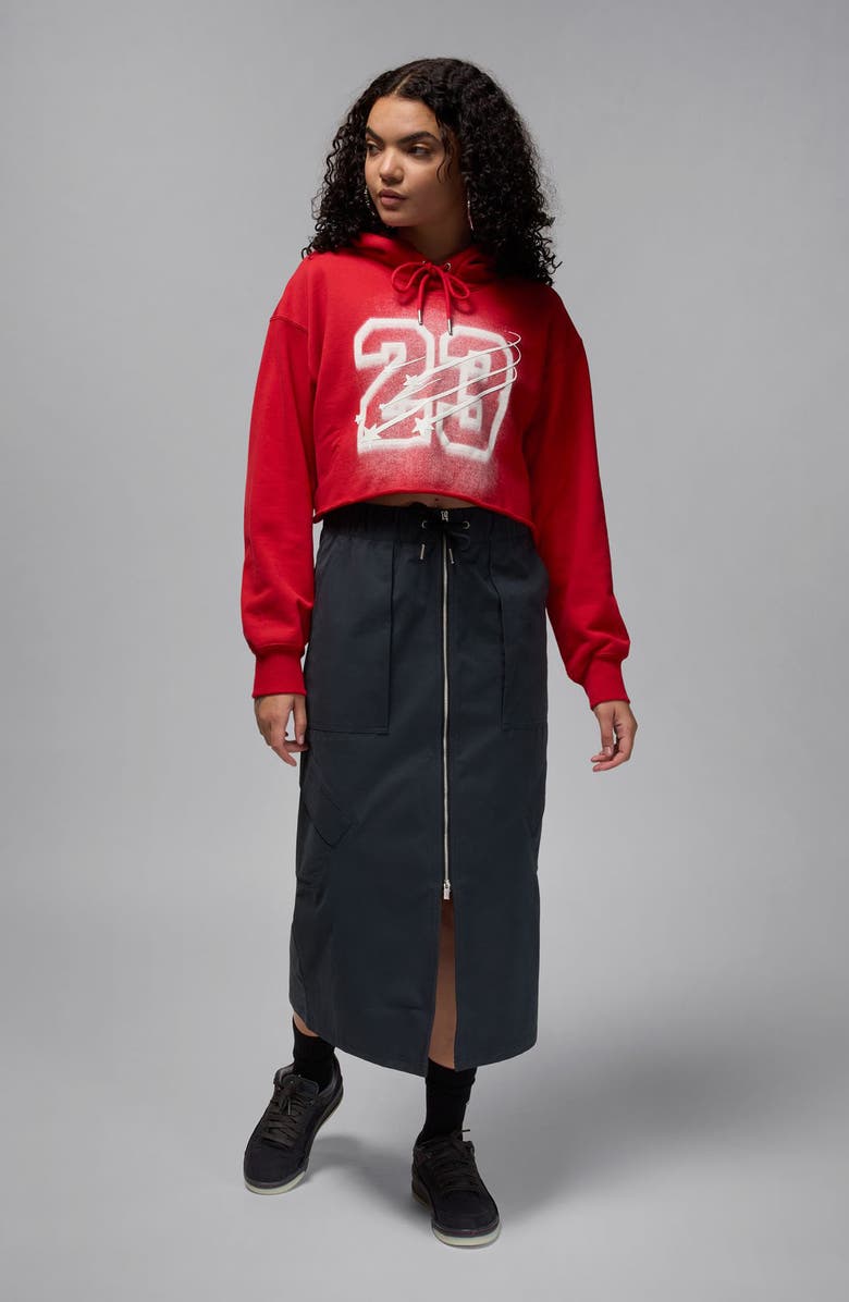 Jordan Chicago Cargo Skirt, Alternate, color, Black