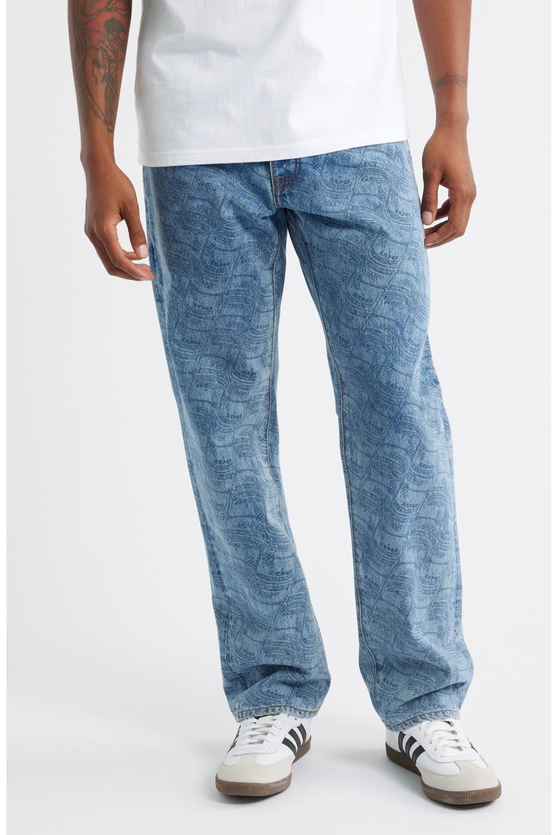 One Hundred Strawberry Straight Leg Jeans, Main, color, CARAMEL