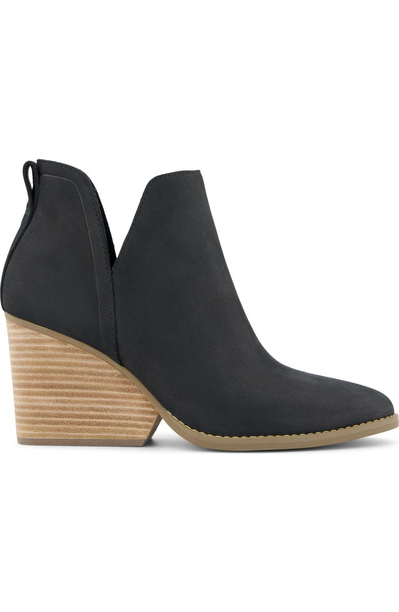 TOMS Eliza Suede Bootie, Alternate, color, Black