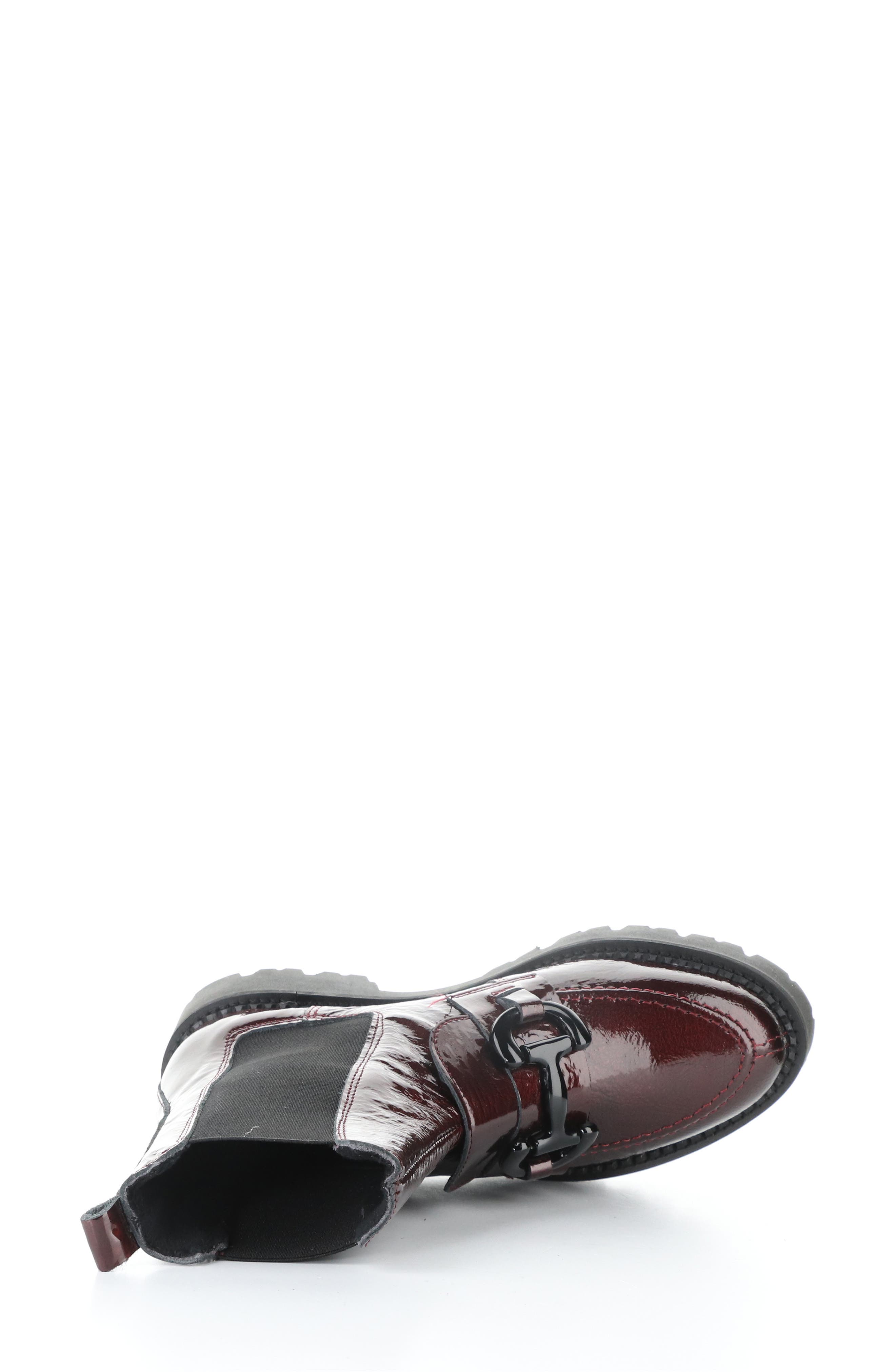 Bruma Bootie, Alternate, color, BORDO MASCARA PAT