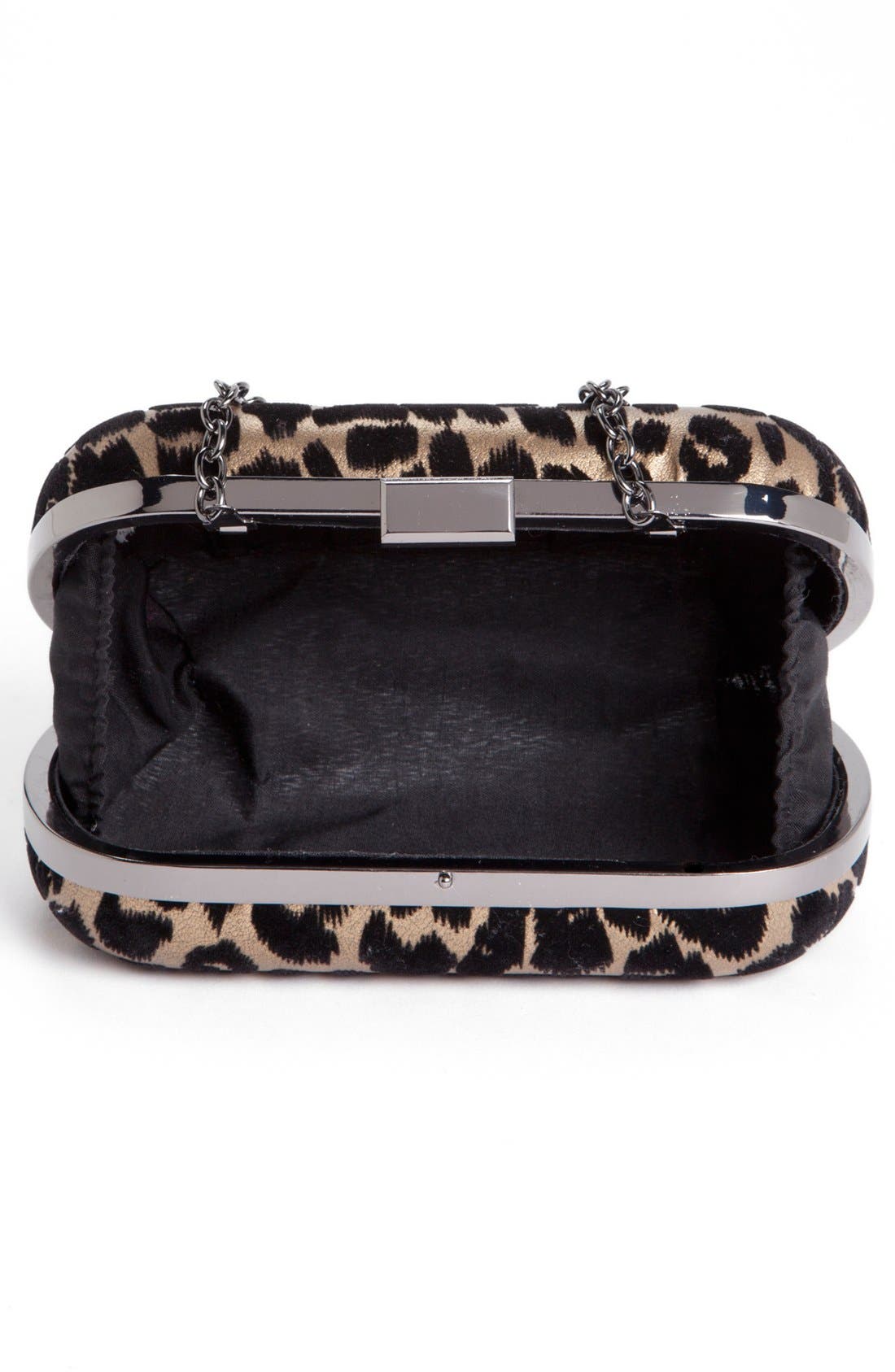 Menbur Leopard Print Minaudière, Alternate, color, 