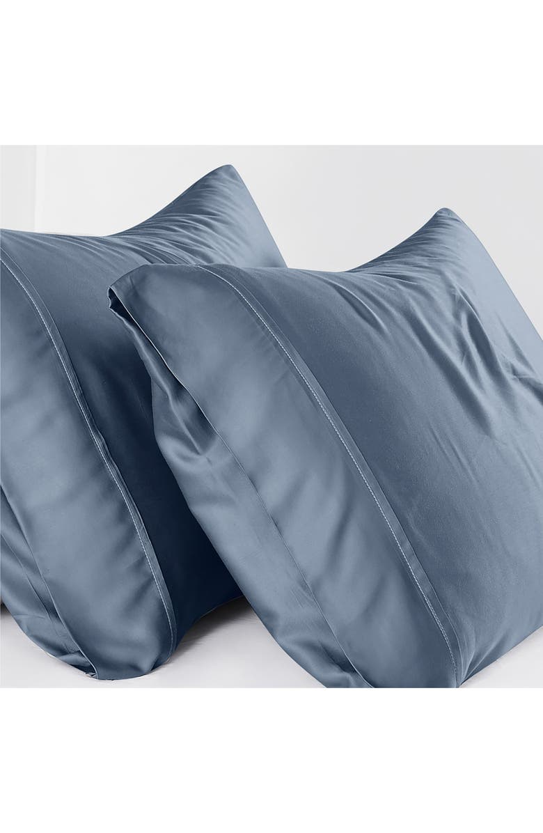 SOUTHSHORE FINE LINENS 2-Piece Pillow Set, Alternate, color, Steel Blue
