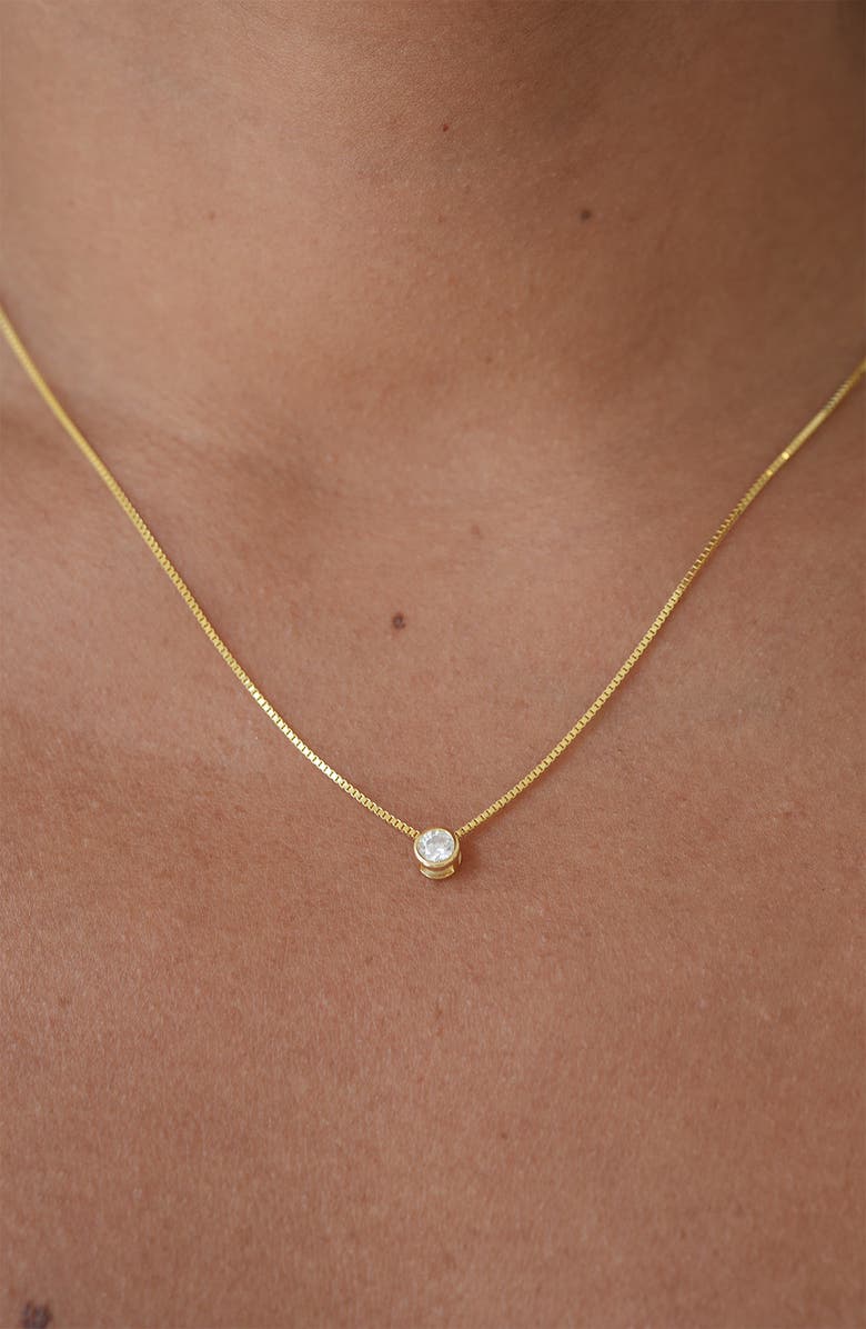 Argento Vivo Sterling Silver Cubic Zirconia Pendant Necklace, Alternate, color, 