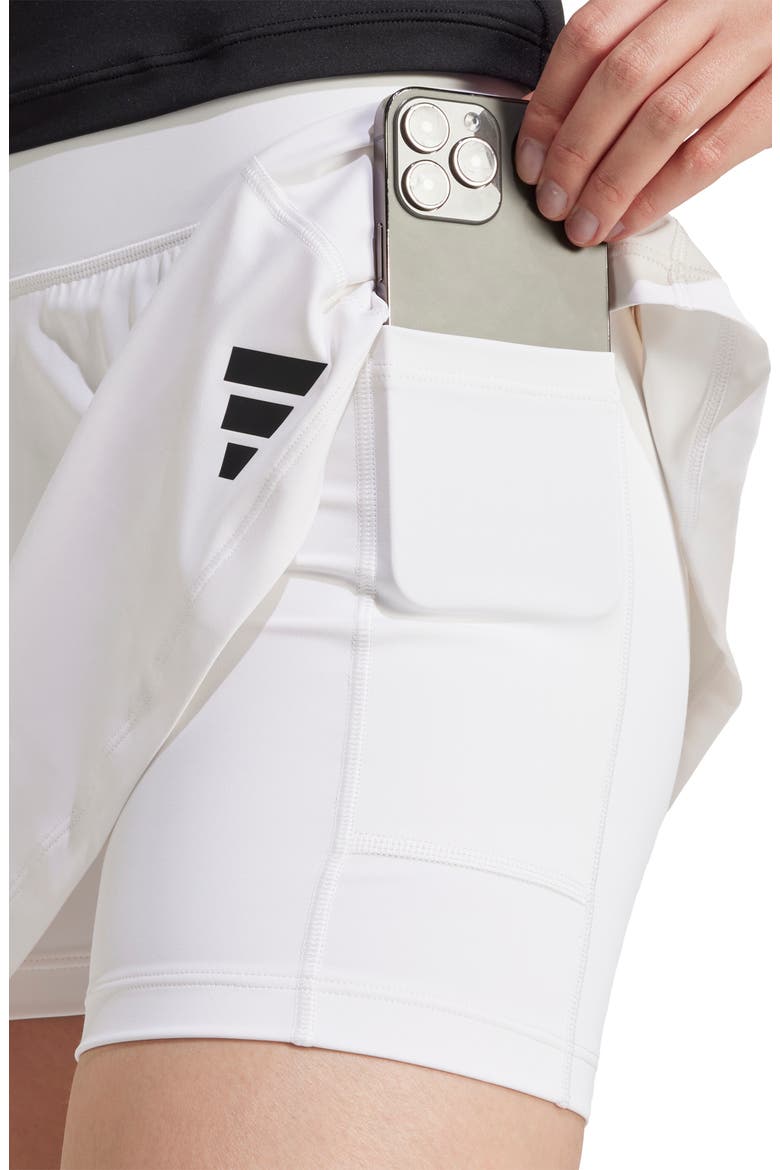 Optime Skort, Alternate, color, WHITE