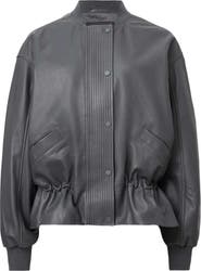 AllSaints Sofi Leather Bomber Jacket