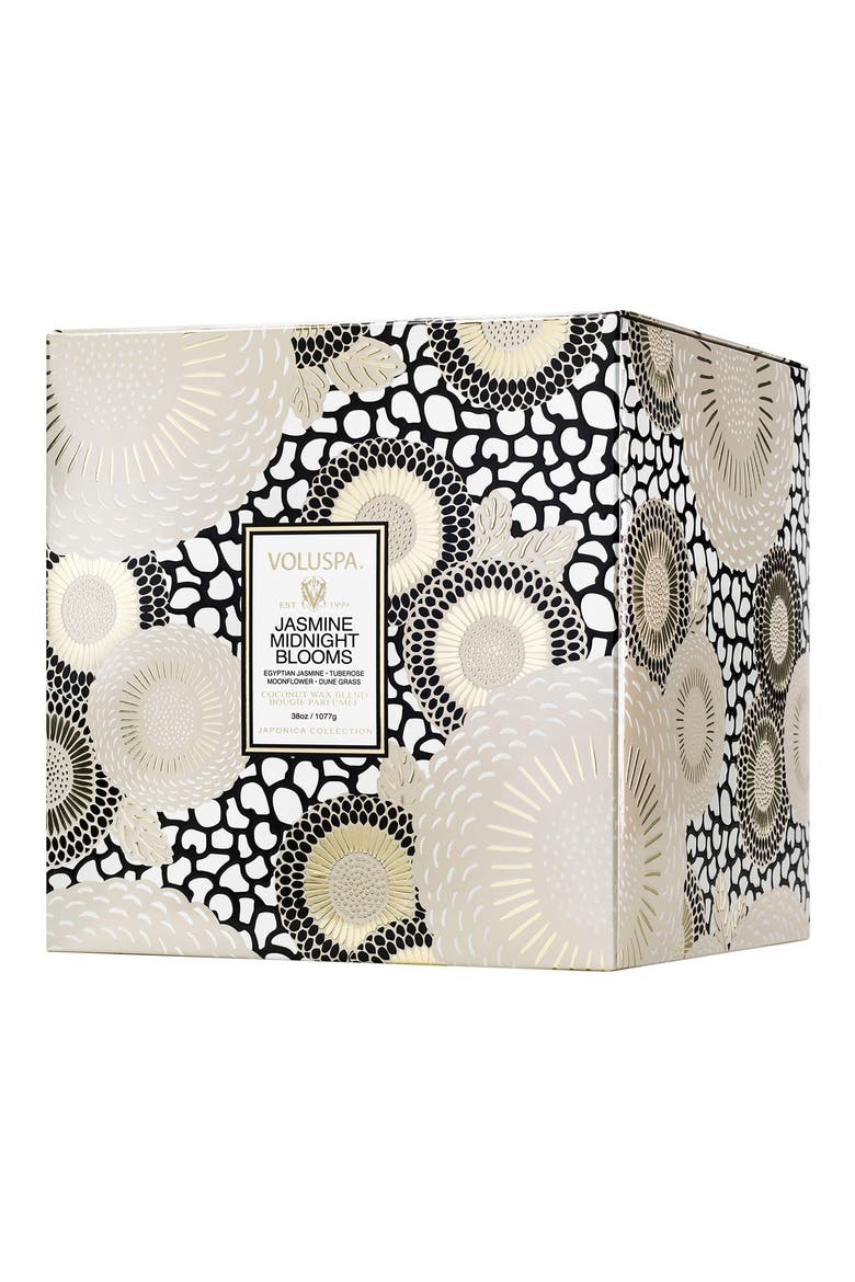 Jasmine Midnight Blooms Three-Wick Hearth Candle, Alternate, color, NO COLOR