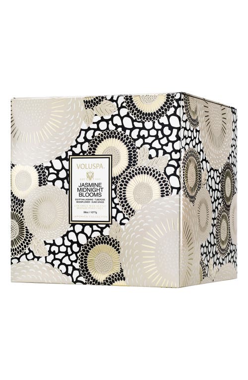 Voluspa Jasmine Midnight Blooms Three-wick Hearth Candle In Neutral