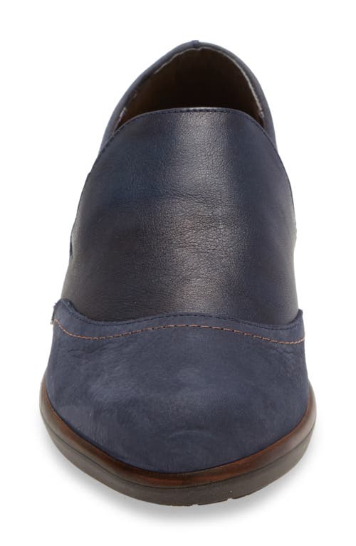Naot Angin Loafer In Navy Velvet/soft Ink