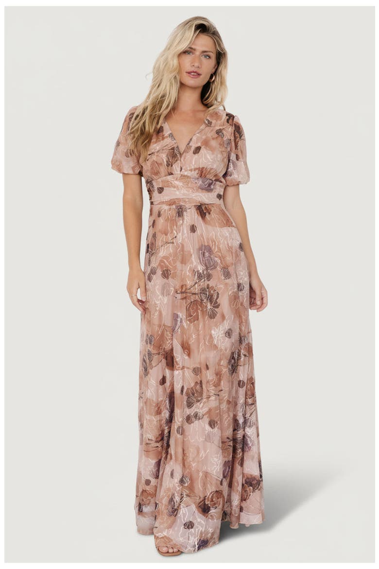 Ardley Maxi Dress, Main, color, Taupe Floral