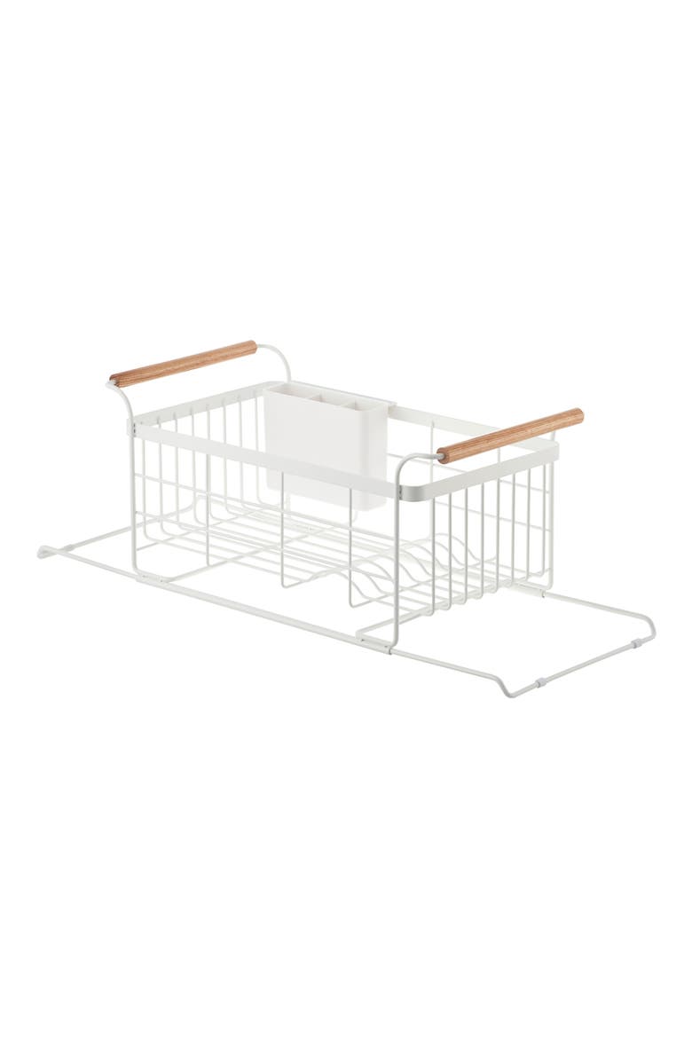 Over the Sink Dish Drainer Rack, Alternate, color, WHITE