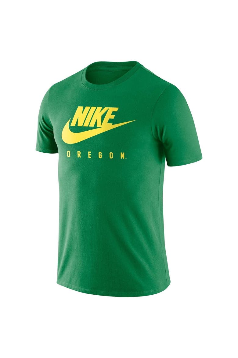 Men's Nike Green Oregon Ducks Essential Futura T-Shirt, Alternate, color, Green
