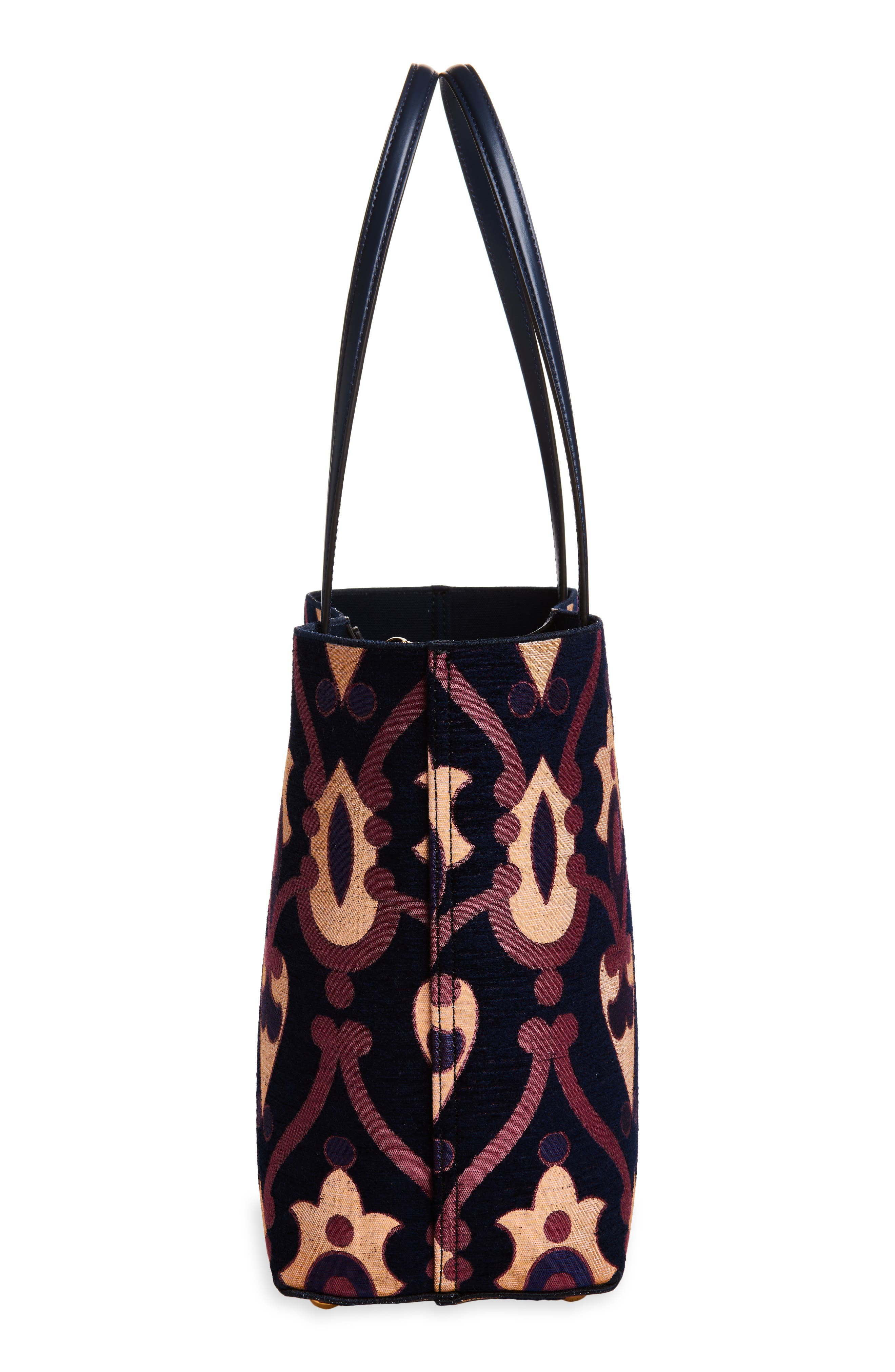 Etro Medium Essential Jacquard Shopper, Alternate, color, 