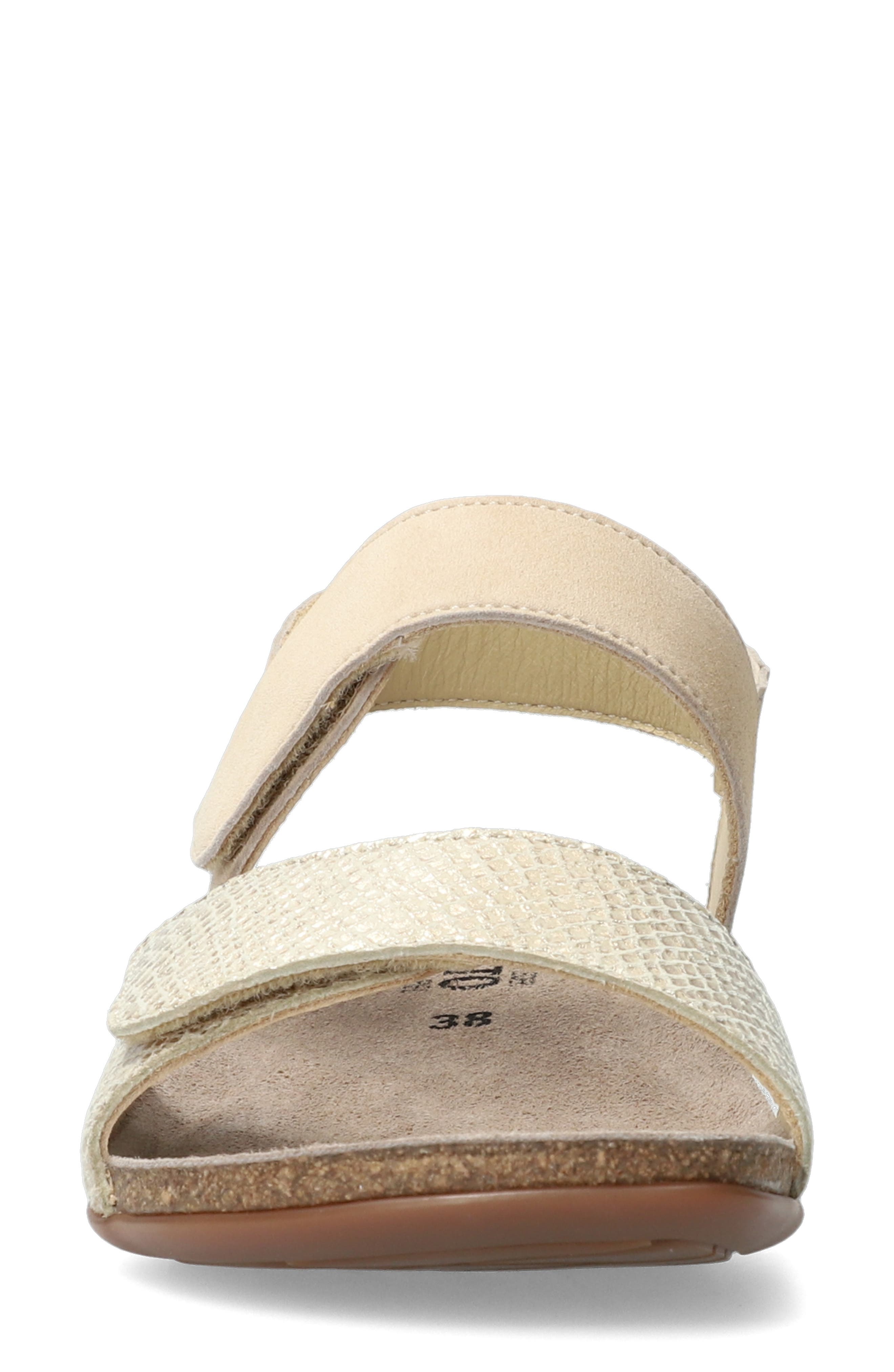 Agave Sandal, Alternate, color, BEIGE VELCALF/ BOA