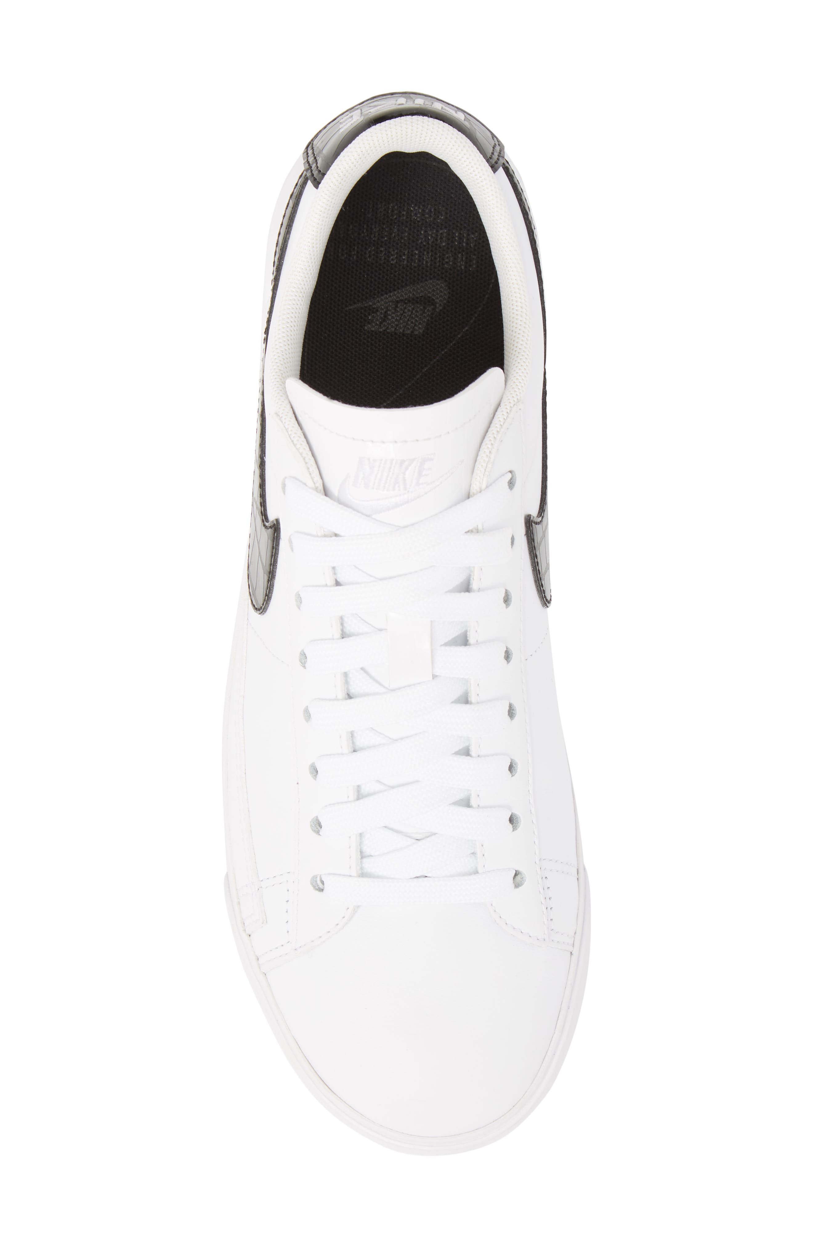 Blazer Low Essential Sneaker, Alternate, color, WHITE/ BLACK
