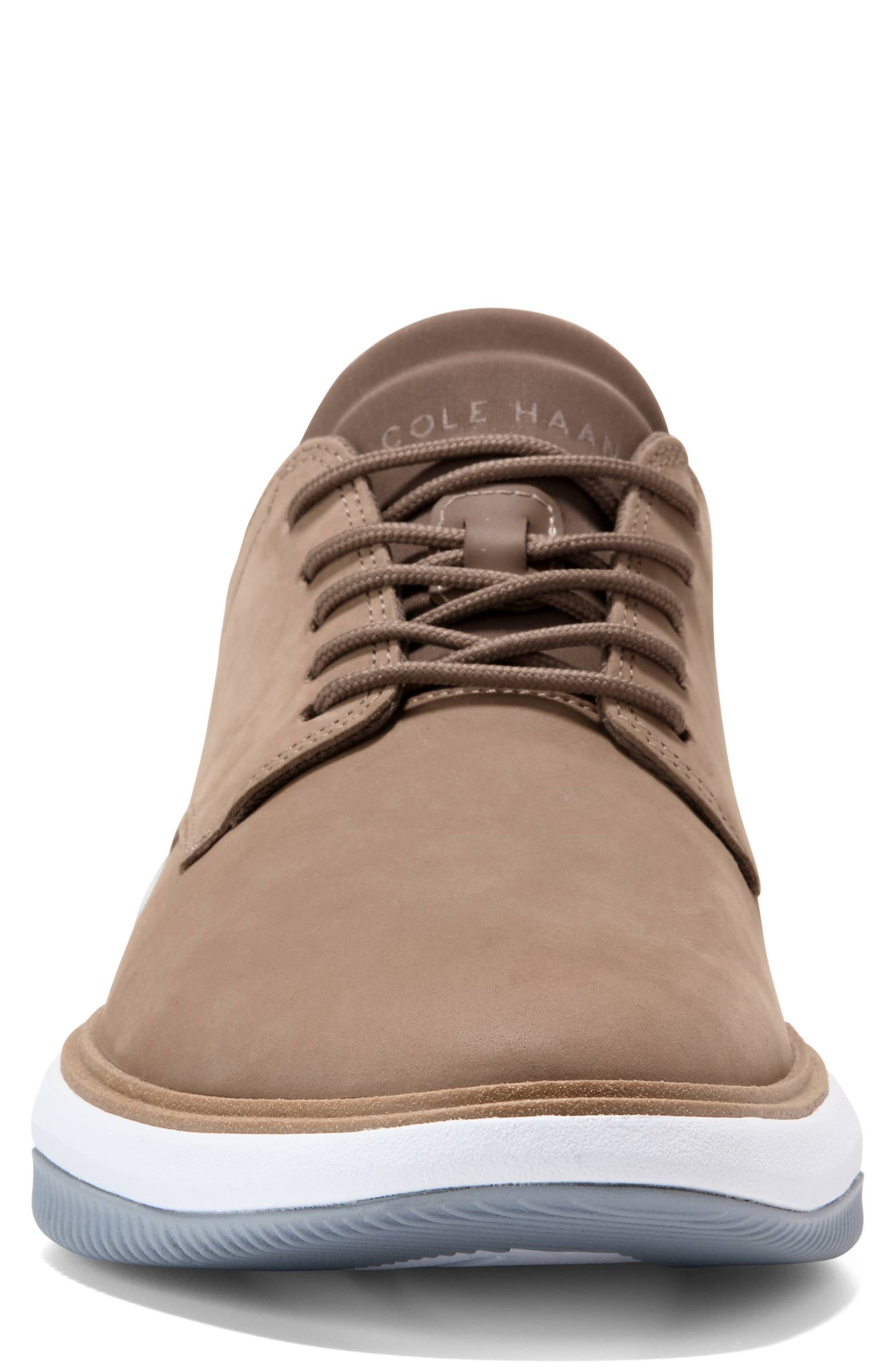 Grand Phaze Leather Plain Toe Quick-On Sneaker, Alternate, color, IRISH COFFEE NUBUCK / TRUFFLE
