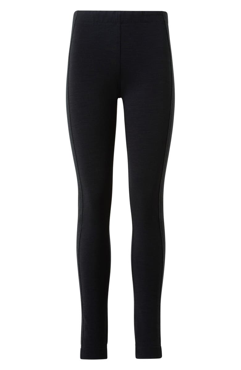 Akris punto Maro Wool Blend Leggings, Alternate, color, Black