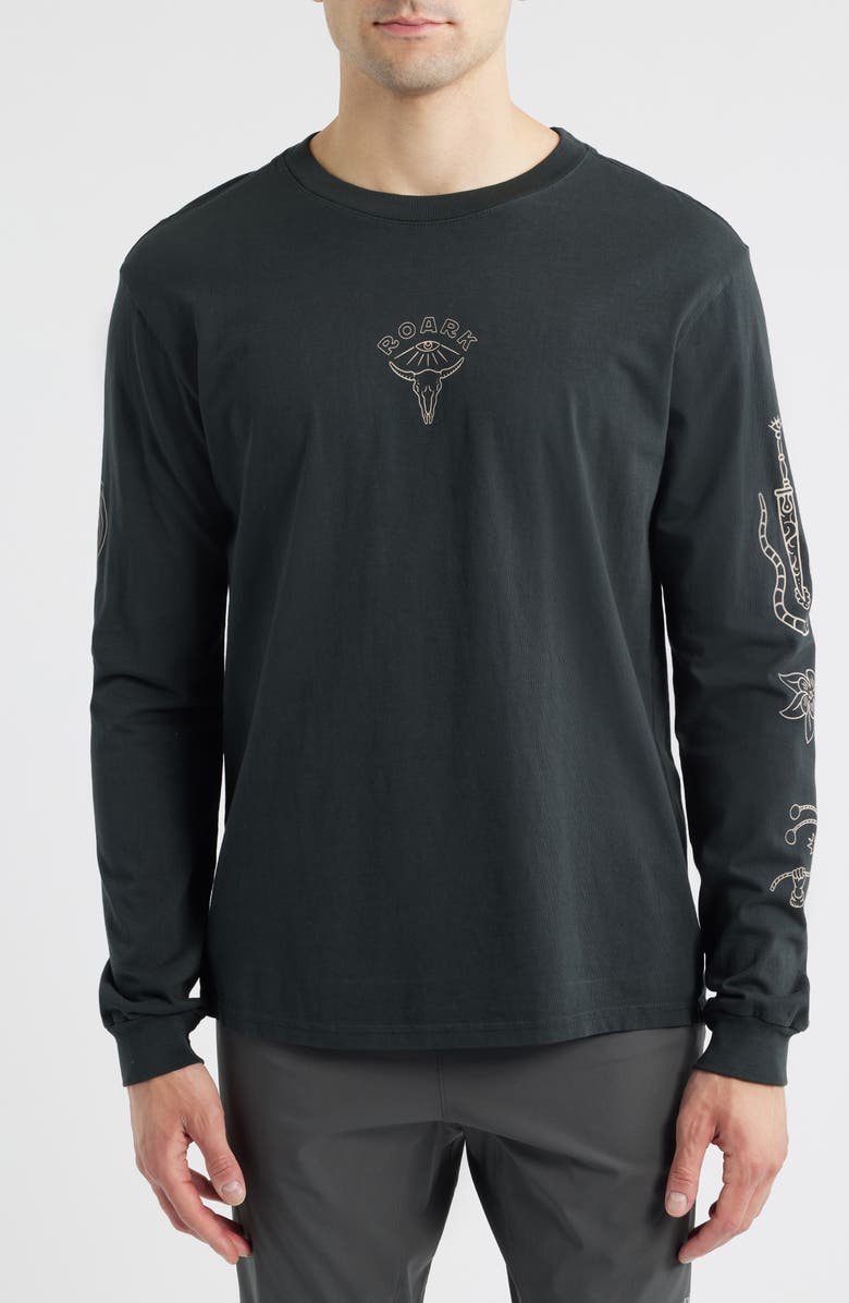 Roark Gaucho Icons Long Sleeve Graphic T-Shirt, Main, color, Black
