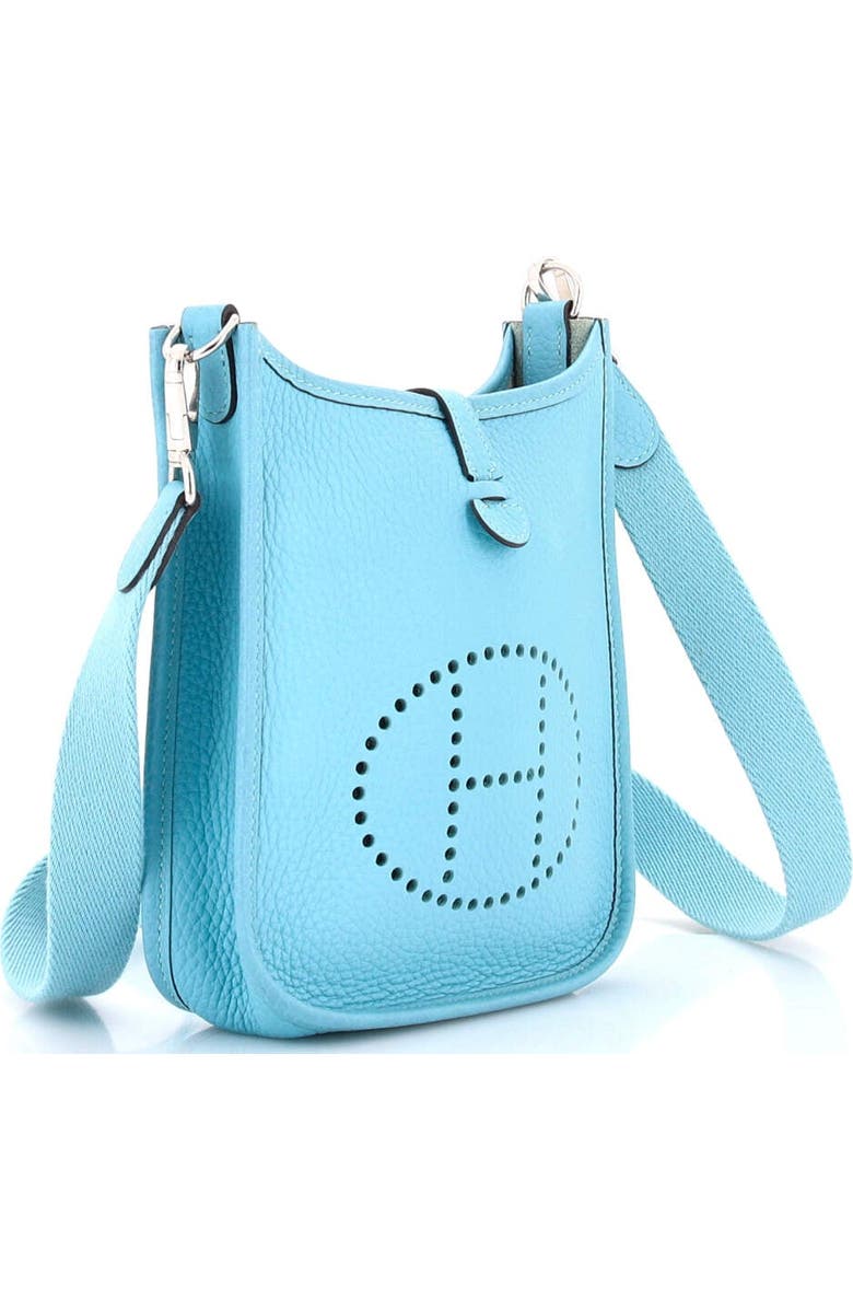 Pre-Owned Hermes Evelyne Bag Gen III Clemence TPM, Alternate, color, Bleu Atoll