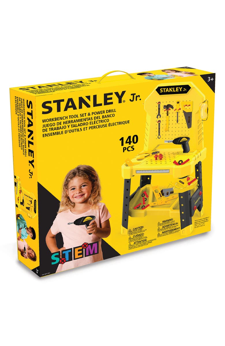Stanley Jr. 19-Piece Toy Work Bench & Tools Set, Alternate, color,