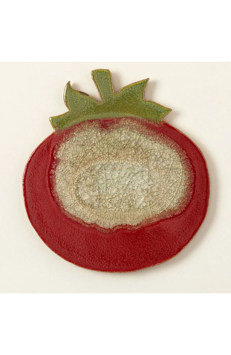 Uncommon Goods Fruitful Trivet & Server by Dock 6 Pottery, Main, color, Tomato Red