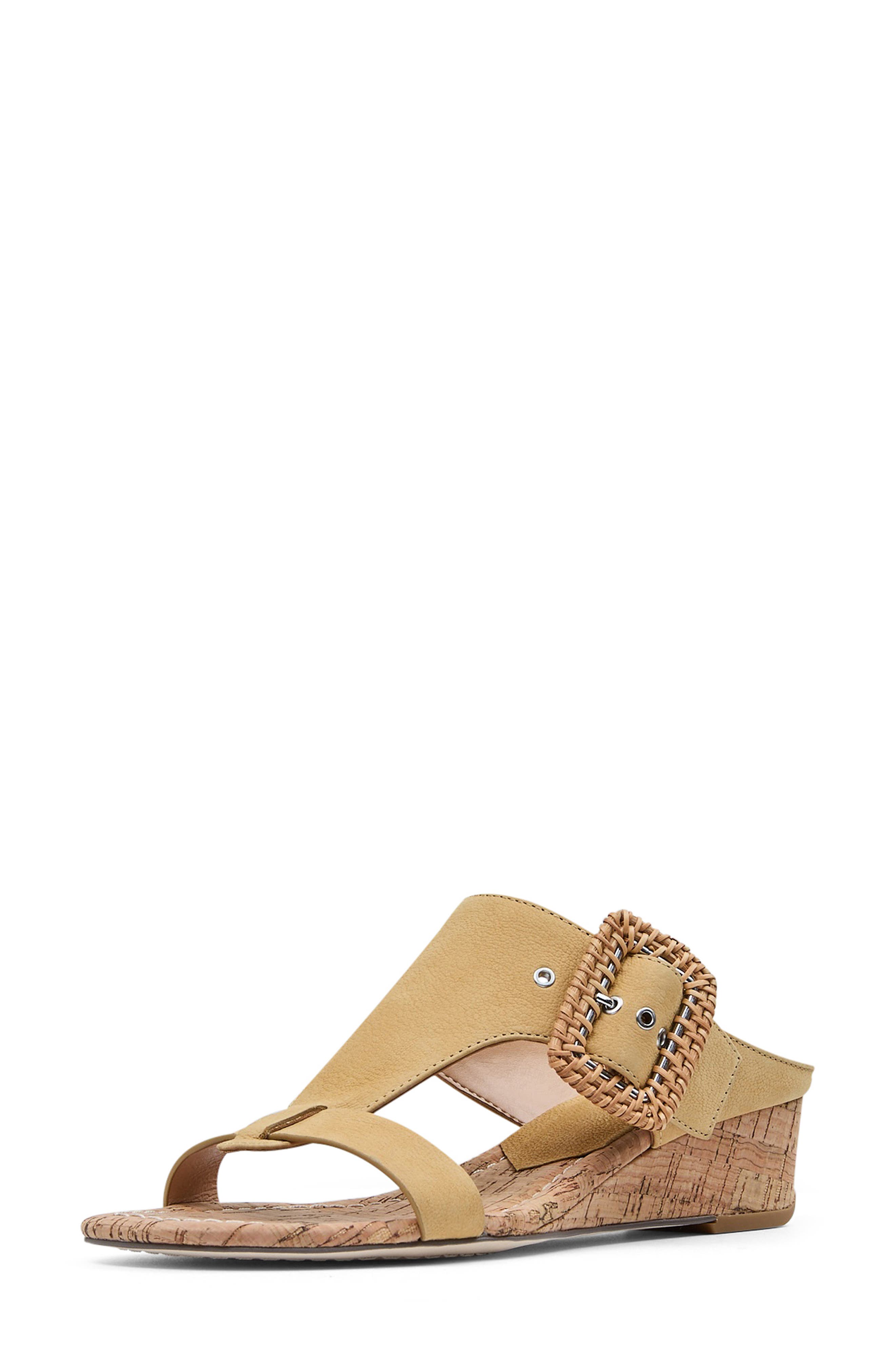 Vine Wedge Sandal, Alternate, color, HONEY