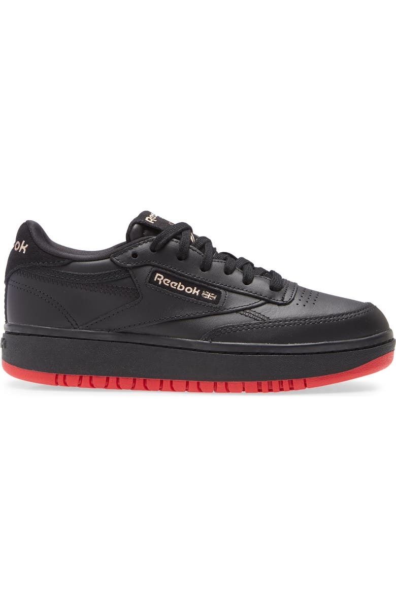 Reebok x Cardi Coated Club C Double Platform Sneaker, Alternate, color,
