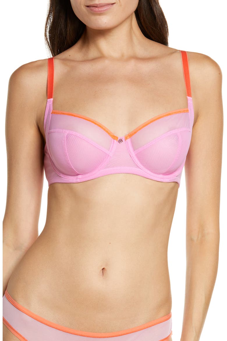 Spellbound Underwire Full Coverage Bra, Main, color, PINK/ CORAL