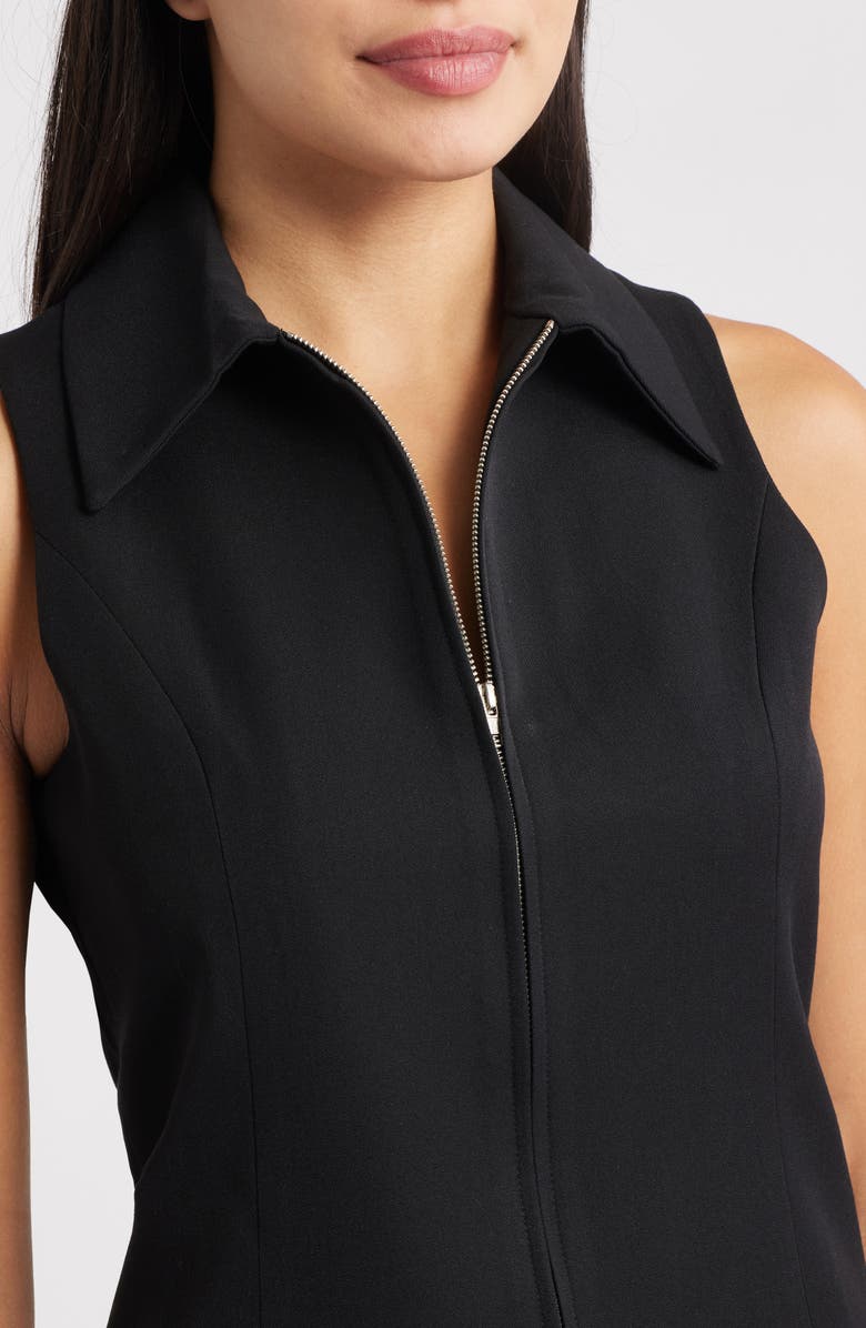 ARTLESS FOREVER Kaia Zip Vest, Alternate, color, Black