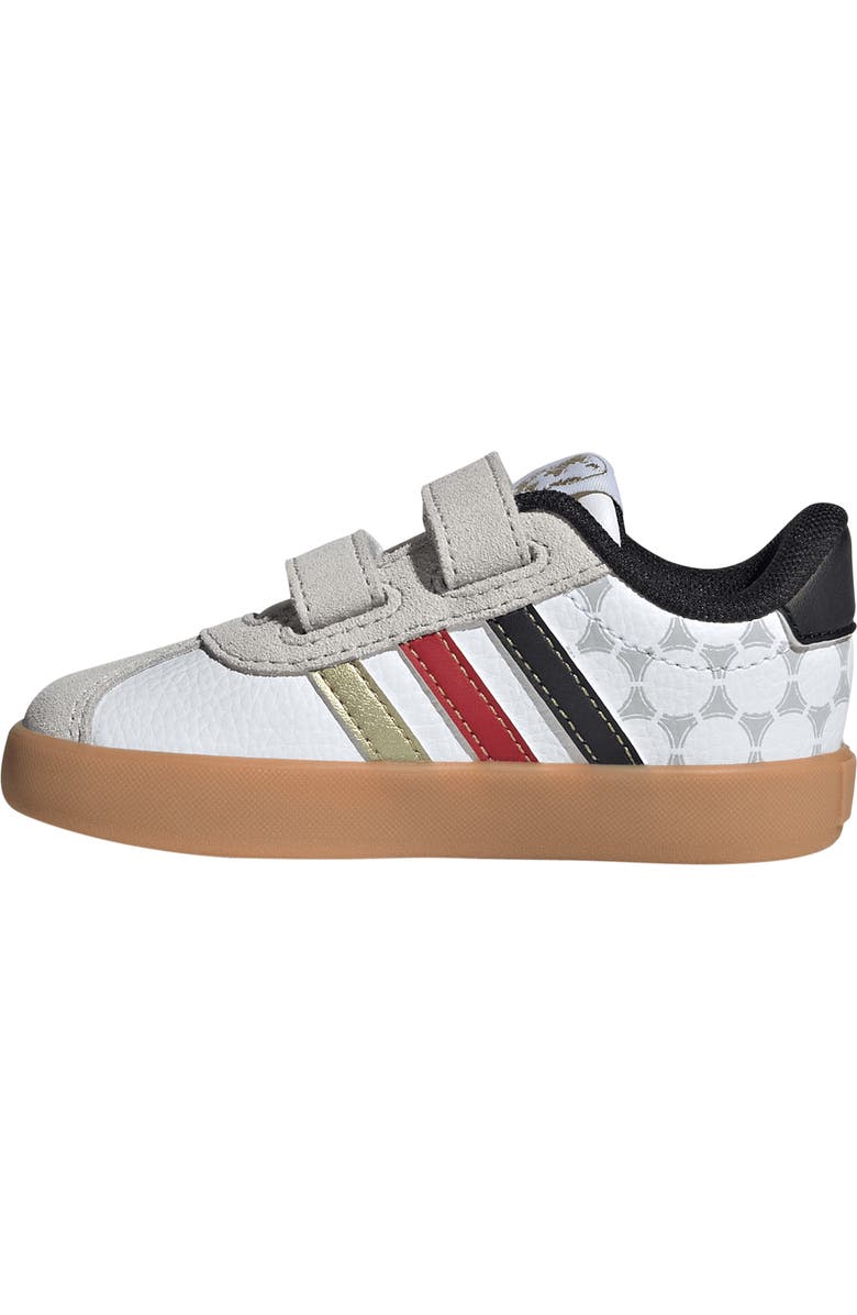 adidas Kids' VL Court 3.0 Sneaker, Alternate, color, White/ Core Black/ Gold