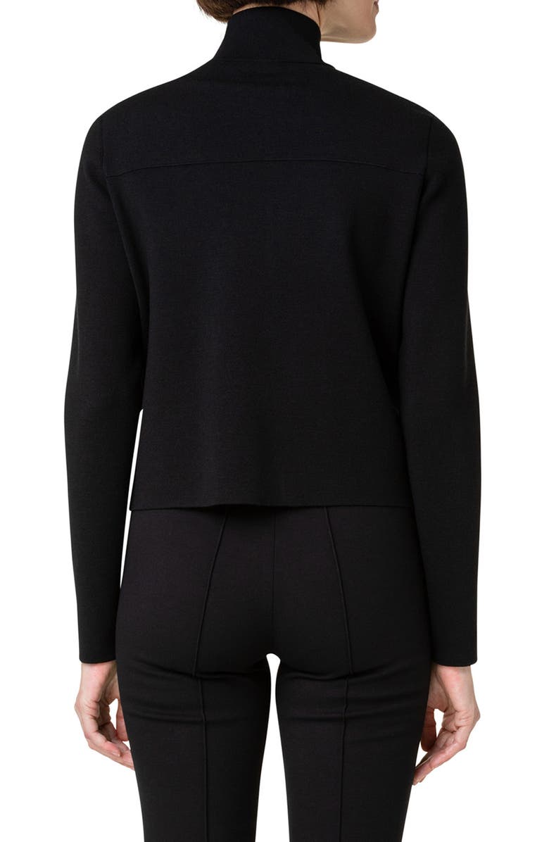 Akris punto Maglia Milano Knit Stretch Virgin Wool Cardigan, Alternate, color,