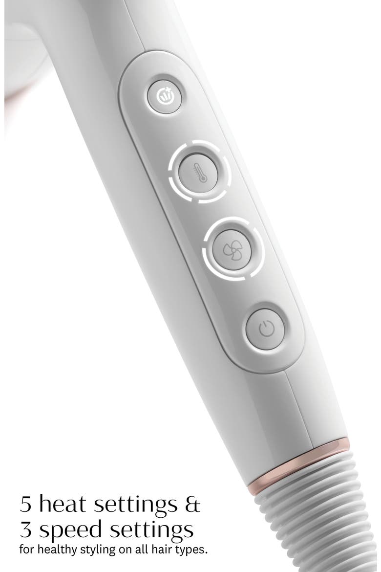 AireLuxe Professional Ionic Hair Dryer & Brush Set, Alternate, color, WHITE