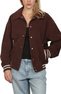 Stoosh Oversized Corduroy Varsity Jacket