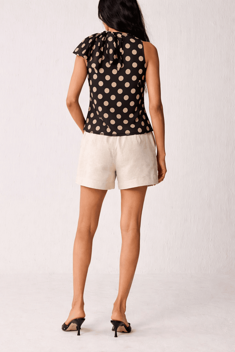 V-Neck Top with Bow Detail, Alternate, color, Midnight Confetti