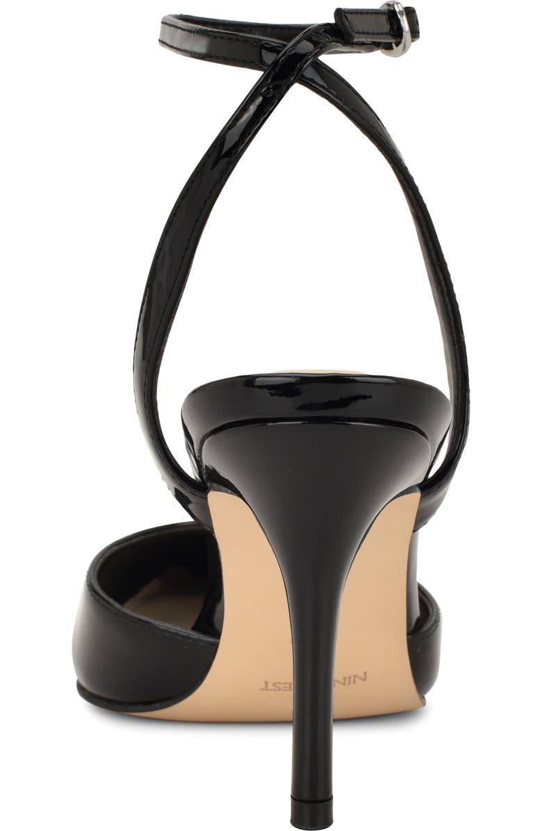Nine West Grana Ankle Strap Pointed Toe Pump, Alternate, color, Black