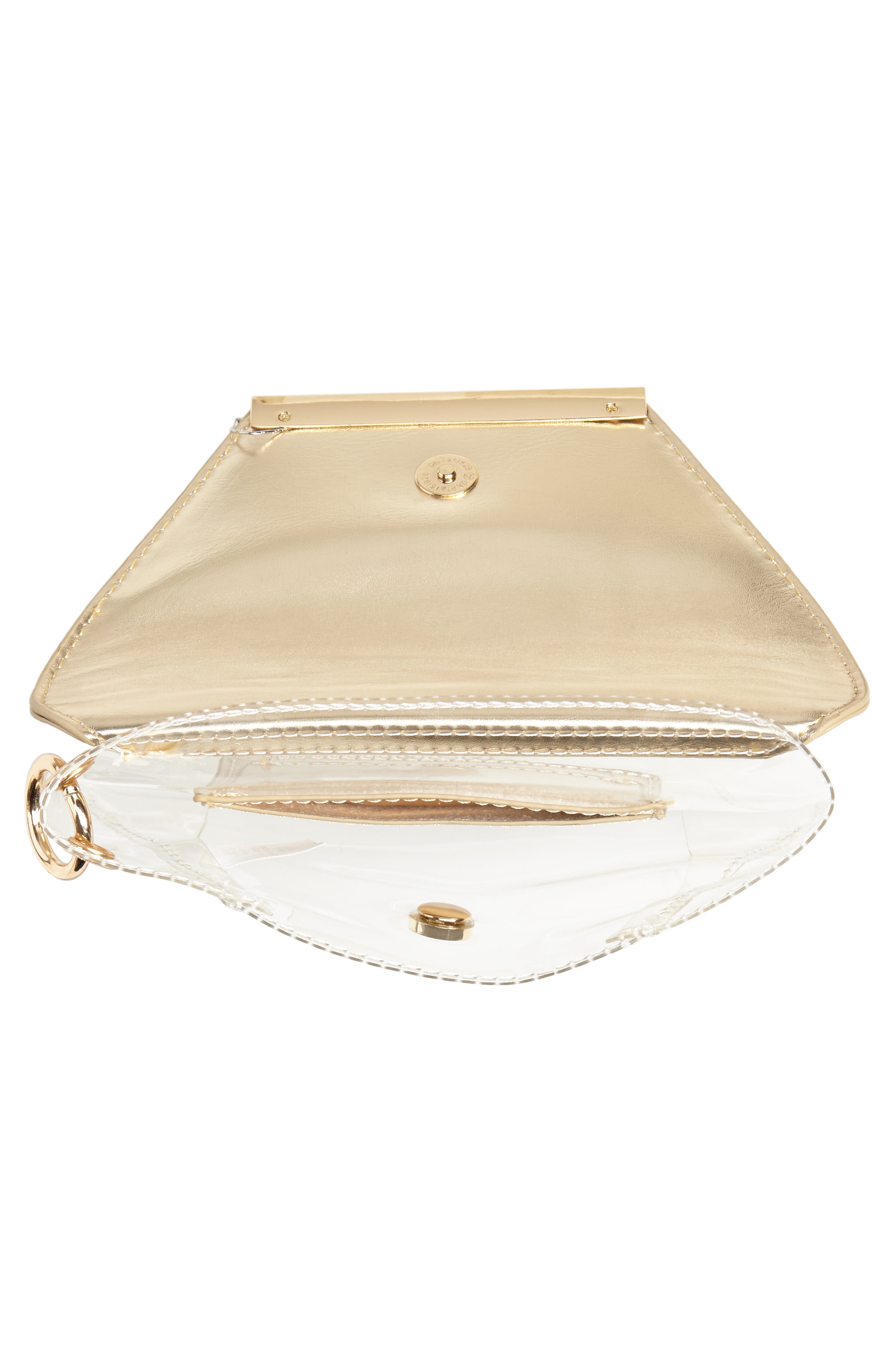 Leith Transparent Wristlet Clutch, Alternate, color, 
